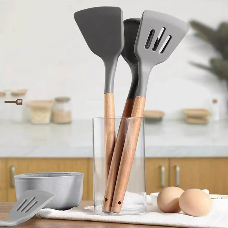 Gulabi Premium Silicon Utensil Set - Three Piece Set